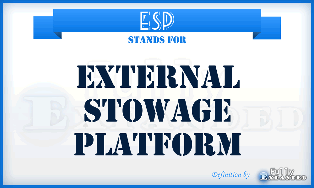 ESP - External Stowage Platform