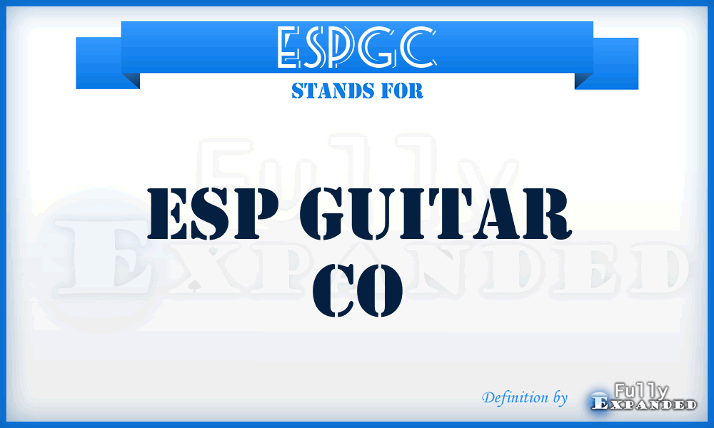 ESPGC - ESP Guitar Co