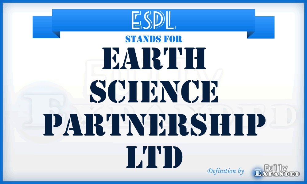 ESPL - Earth Science Partnership Ltd