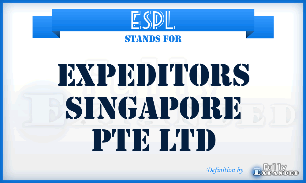 ESPL - Expeditors Singapore Pte Ltd