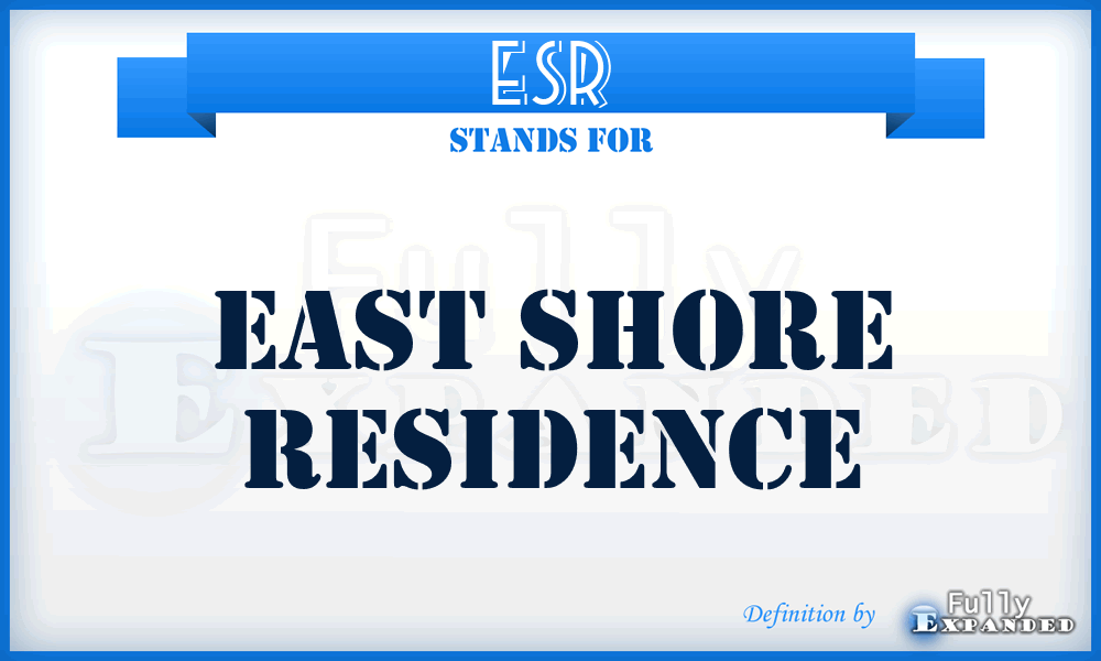 ESR - East Shore Residence