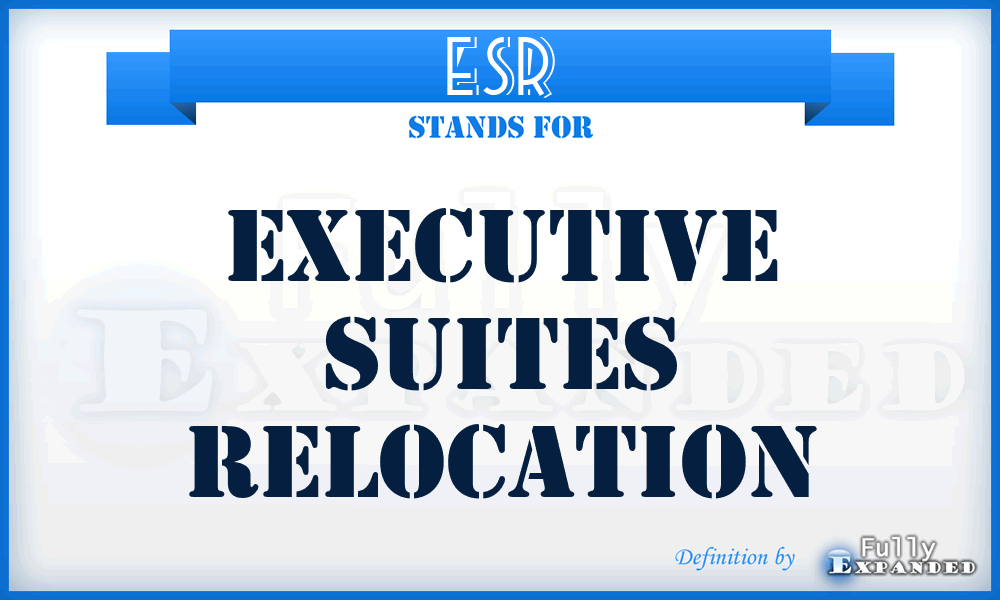 ESR - Executive Suites Relocation