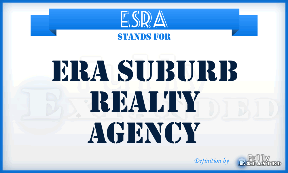 ESRA - Era Suburb Realty Agency