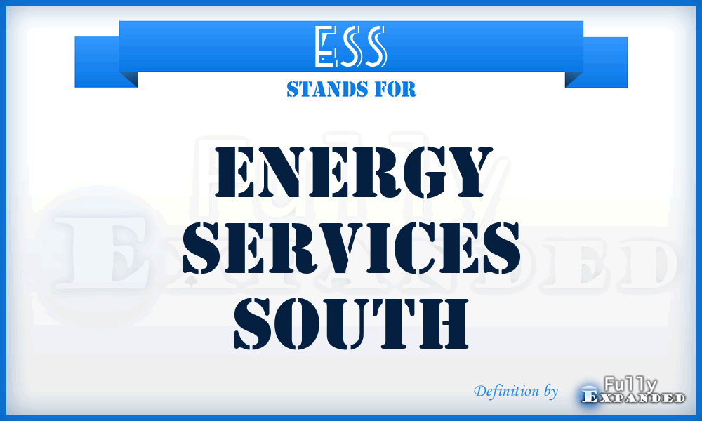 ESS - Energy Services South