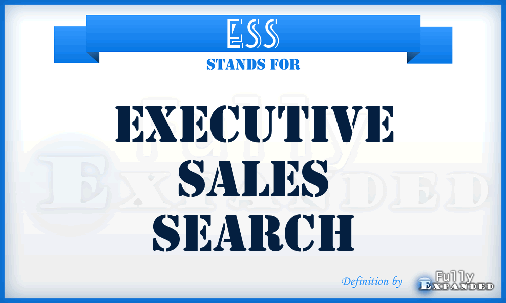 ESS - Executive Sales Search