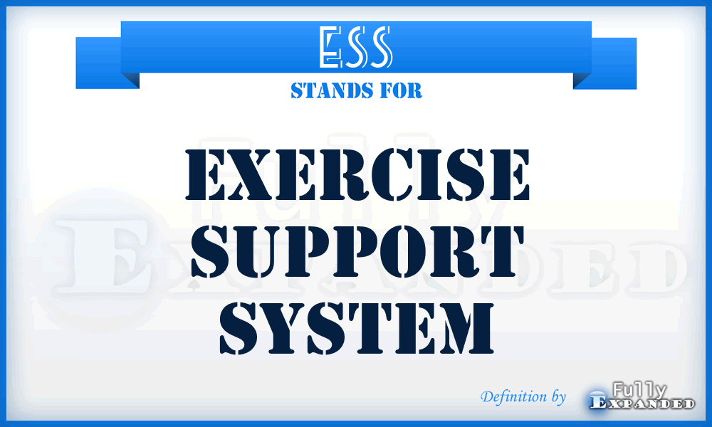 ESS - Exercise Support system
