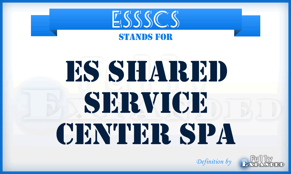 ESSSCS - ES Shared Service Center Spa