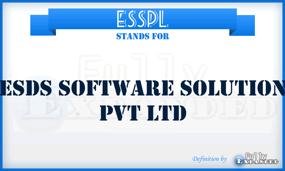 ESSPL - Esds Software Solution Pvt Ltd