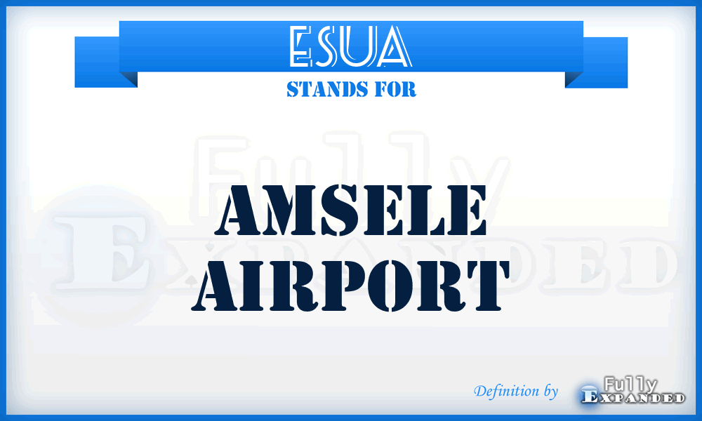 ESUA - Amsele airport