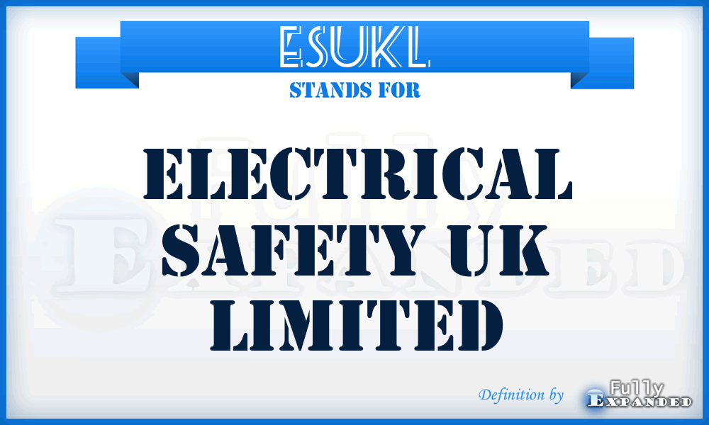 ESUKL - Electrical Safety UK Limited