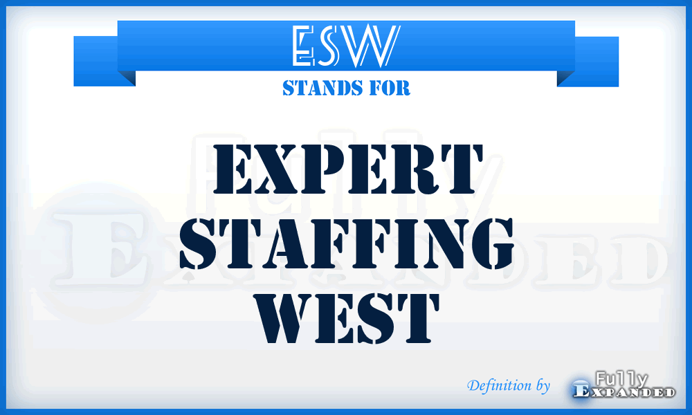 ESW - Expert Staffing West