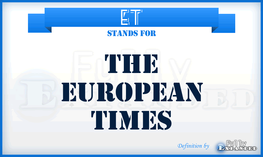 ET - The European Times