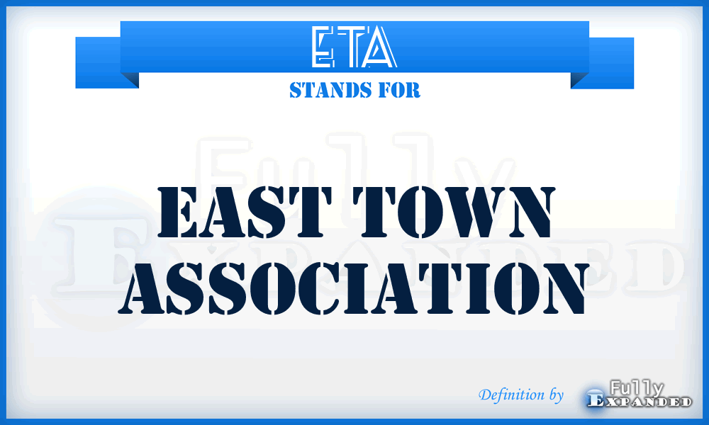 ETA - East Town Association