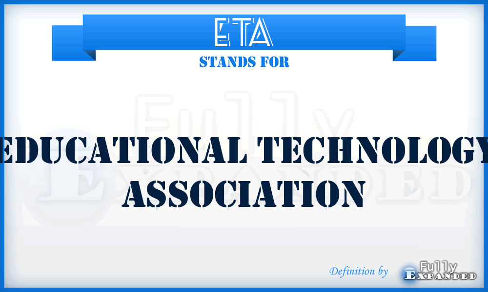 ETA - Educational Technology Association