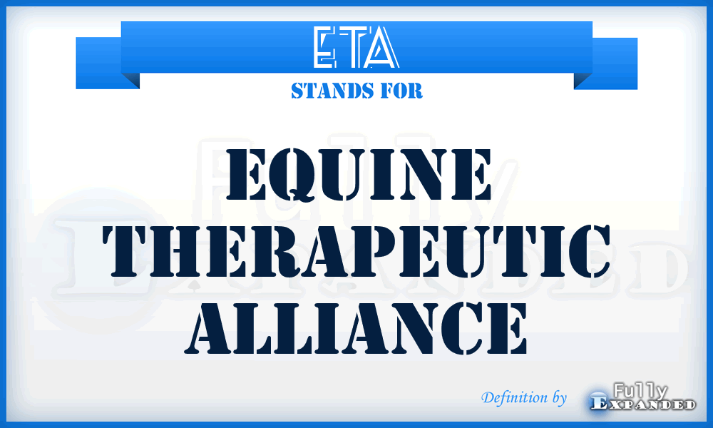 ETA - Equine Therapeutic Alliance