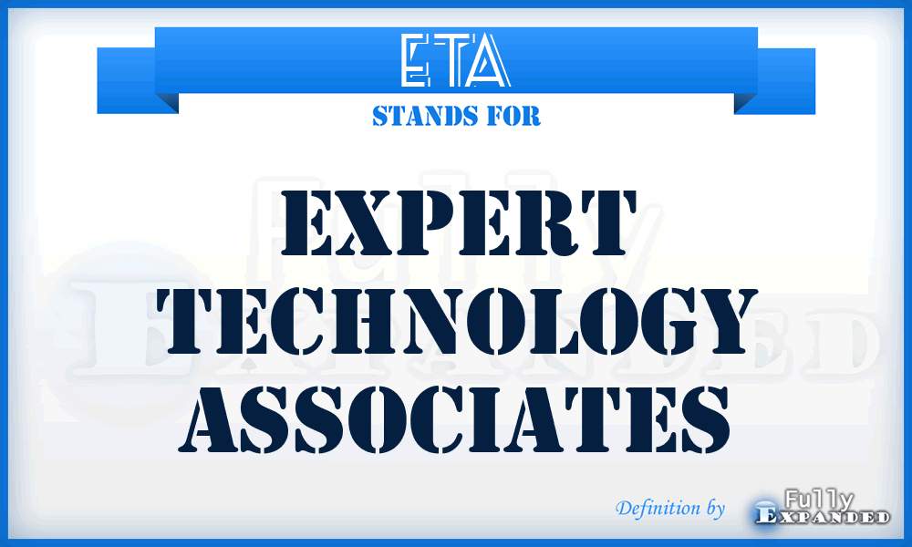 ETA - Expert Technology Associates