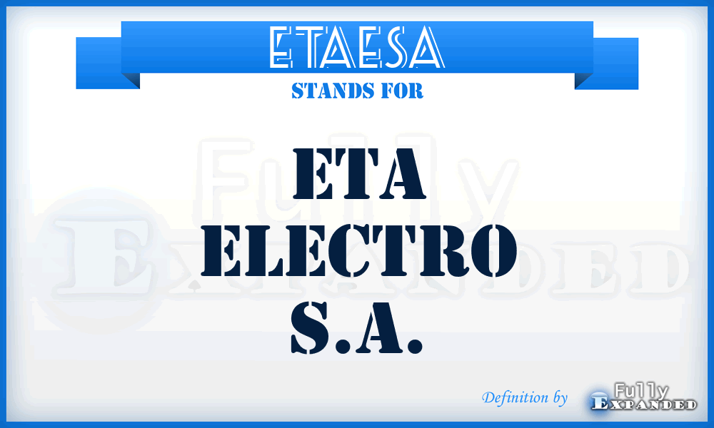 ETAESA - ETA Electro S.A.