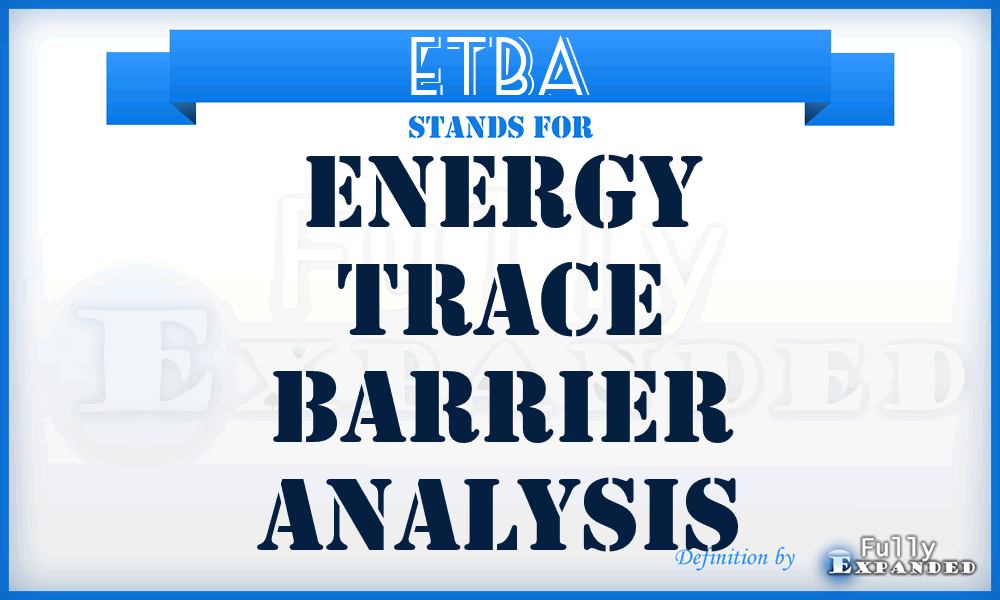 ETBA - Energy Trace Barrier Analysis