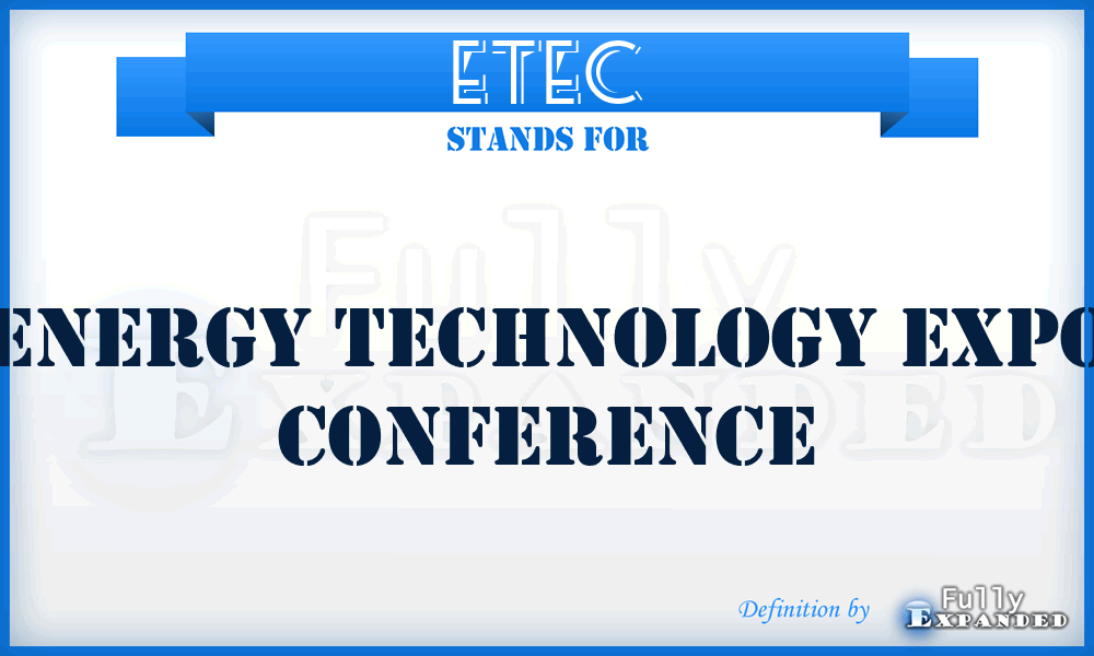 ETEC - Energy Technology Expo Conference