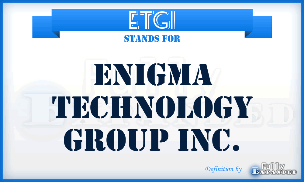 ETGI - Enigma Technology Group Inc.