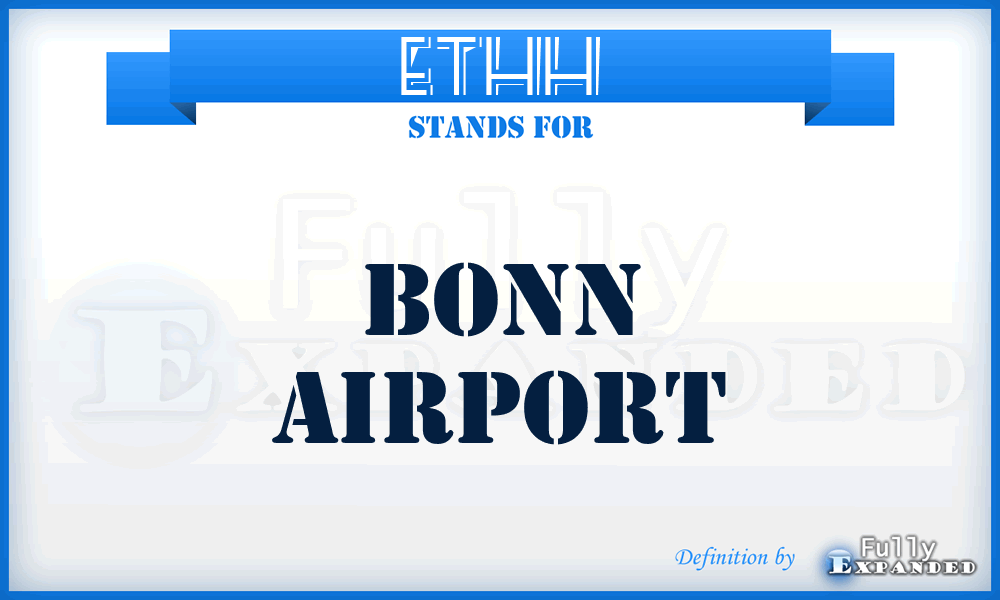 ETHH - Bonn airport