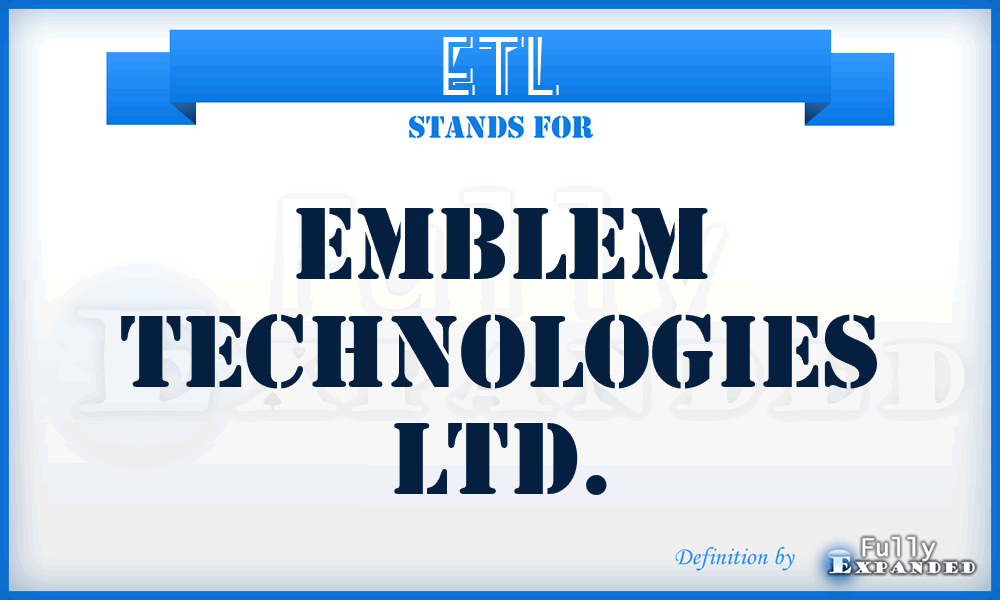 ETL - Emblem Technologies Ltd.