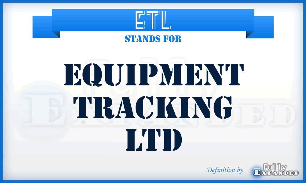 ETL - Equipment Tracking Ltd