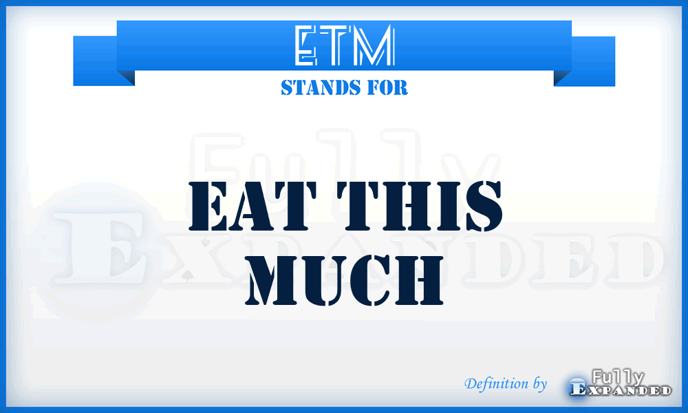 ETM - Eat This Much