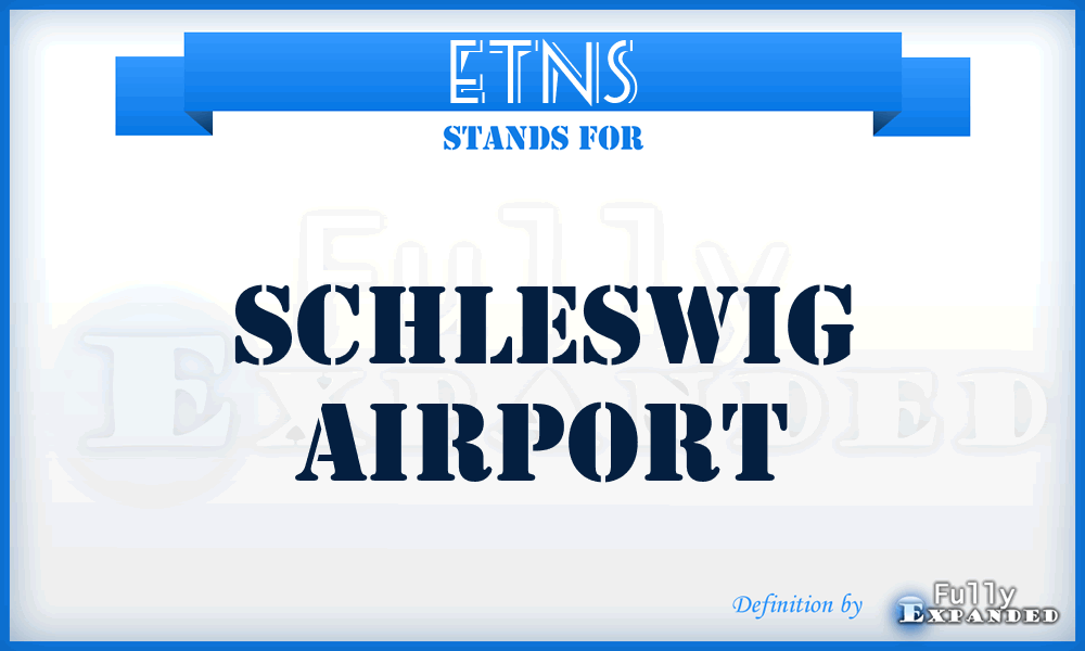 ETNS - Schleswig airport