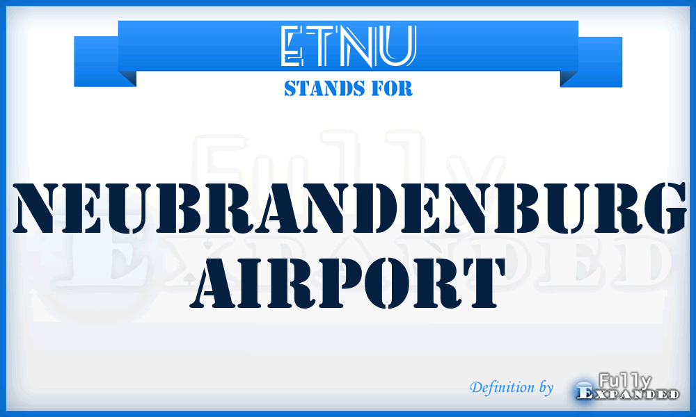 ETNU - Neubrandenburg airport