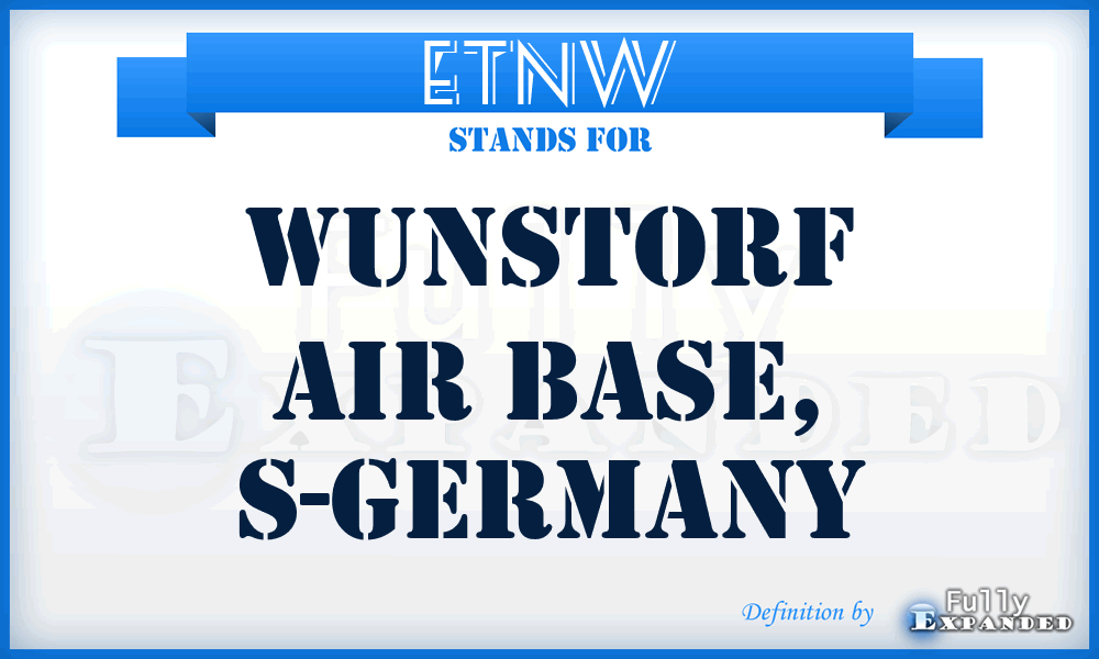 ETNW - Wunstorf Air Base, S-Germany