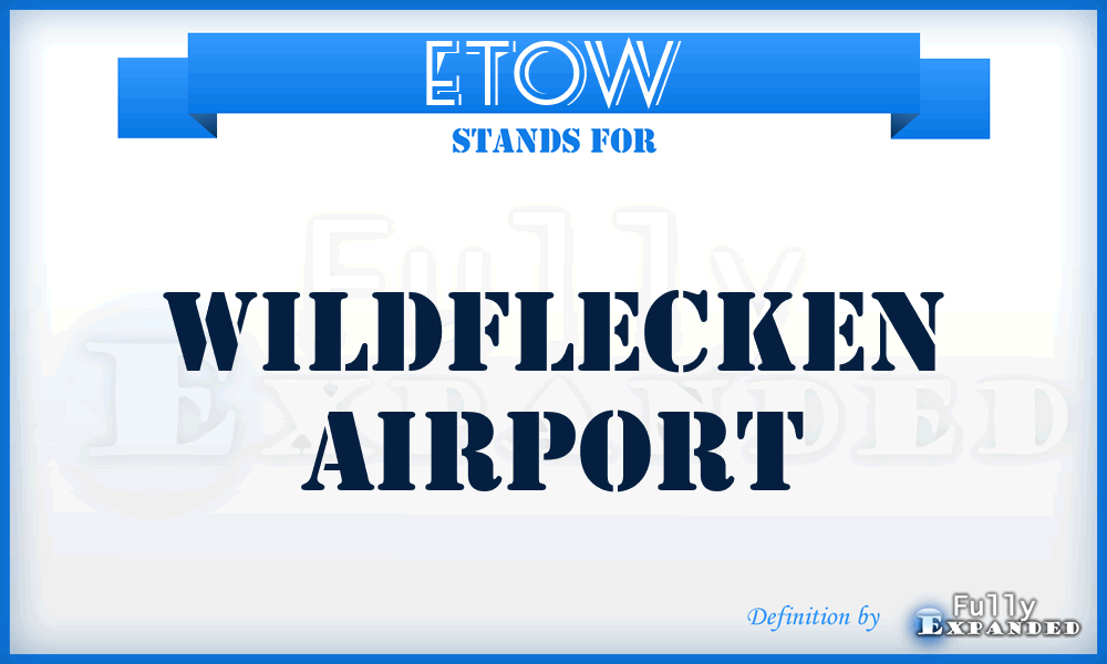ETOW - Wildflecken airport