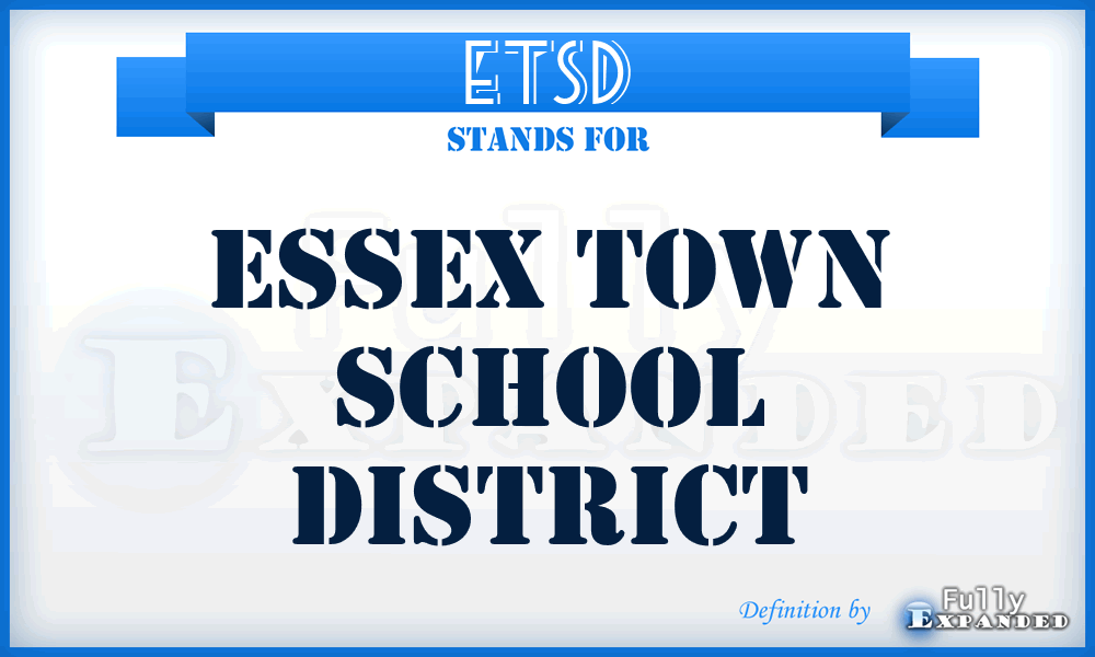 ETSD - Essex Town School District