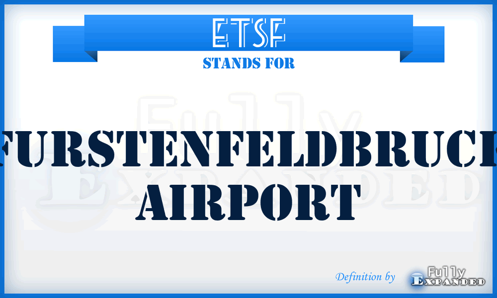 ETSF - Furstenfeldbruck airport