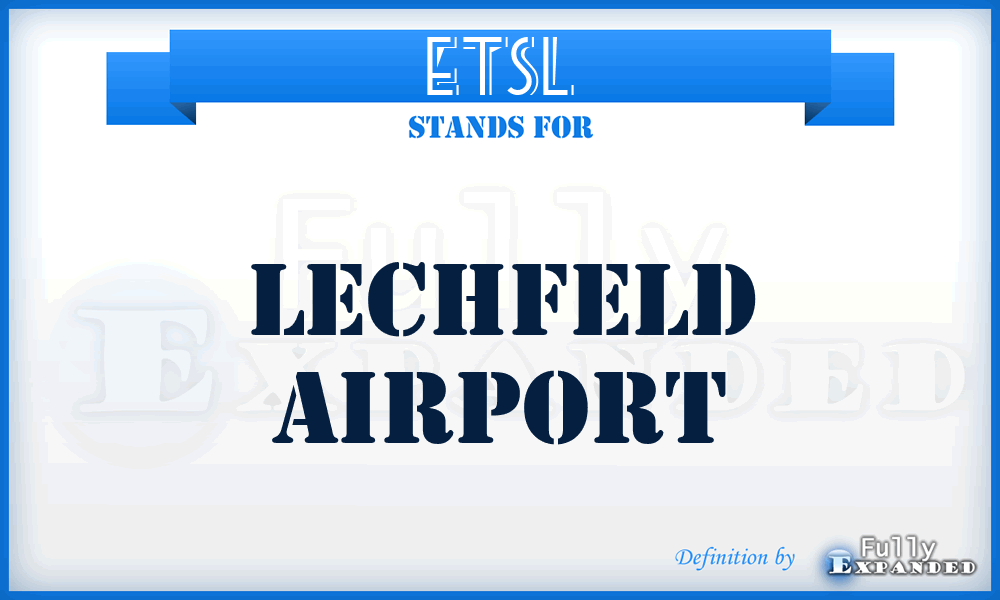 ETSL - Lechfeld airport