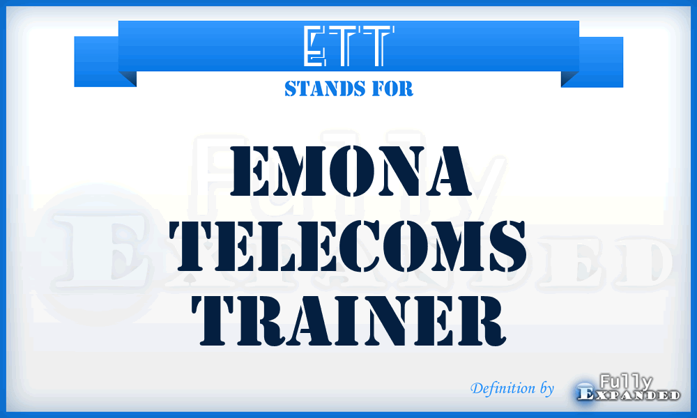 ETT - Emona Telecoms Trainer