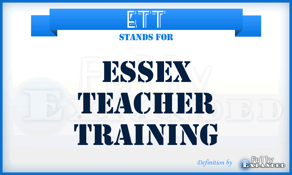 ETT - Essex Teacher Training