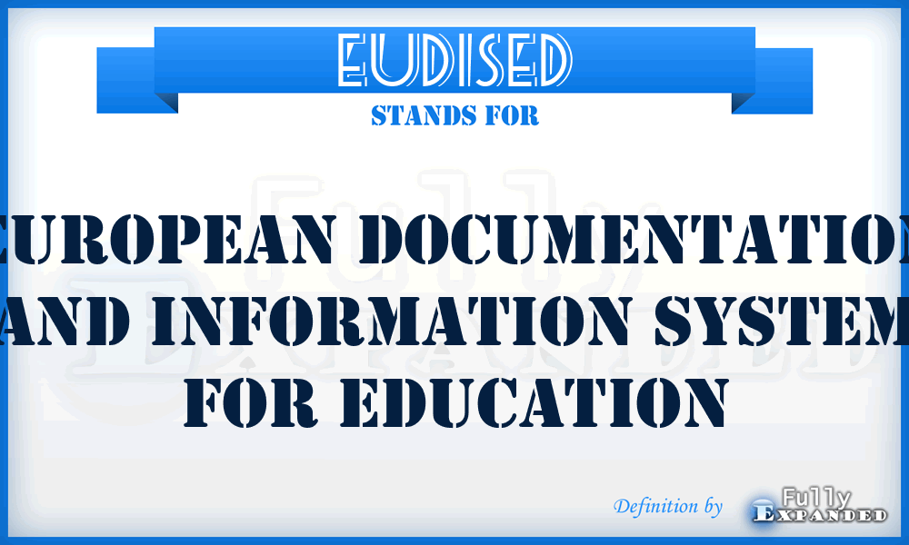 EUDISED - European Documentation and Information System for Education