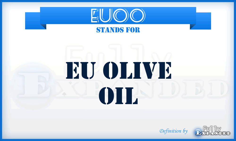 EUOO - EU Olive Oil