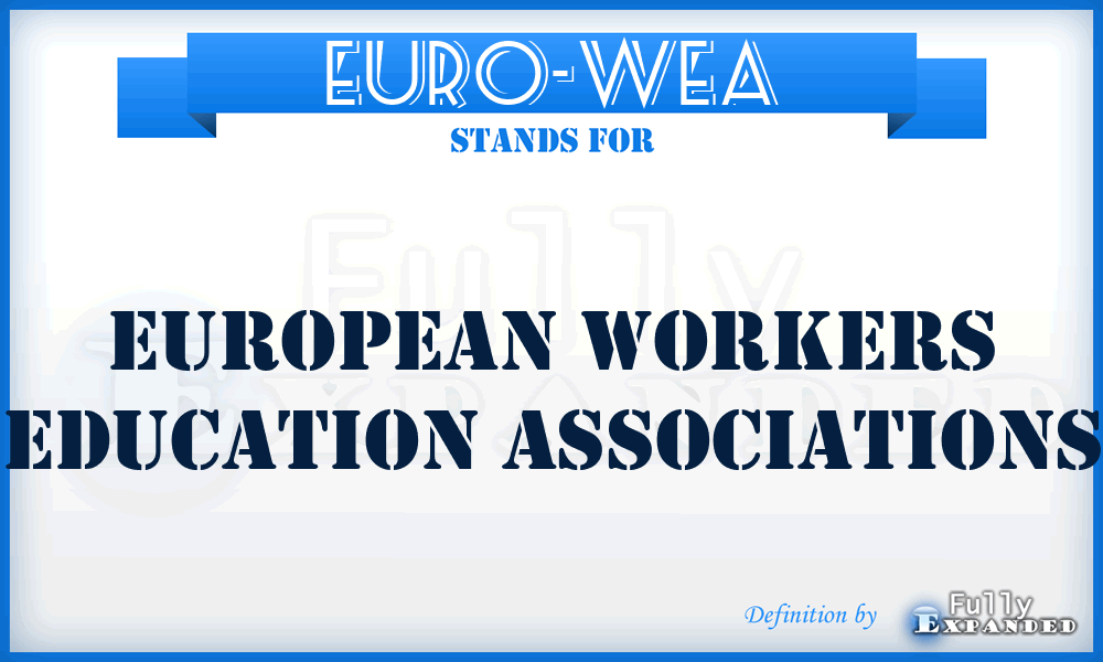 EURO-WEA - European Workers Education Associations