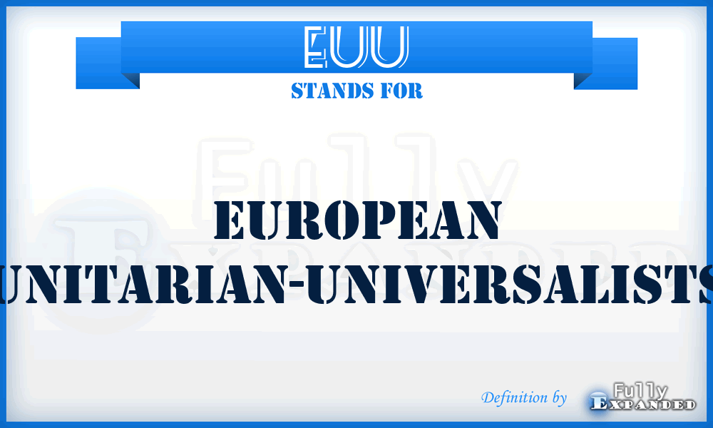 EUU - European Unitarian-Universalists