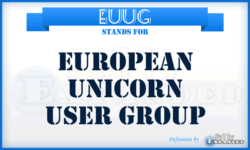 EUUG - European Unicorn User Group