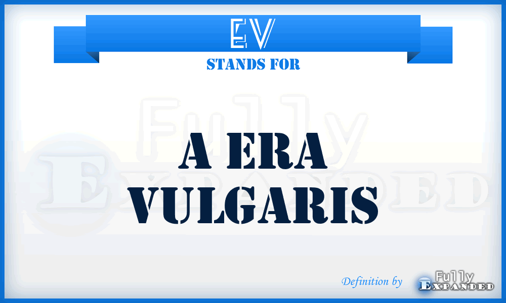 EV - A Era Vulgaris