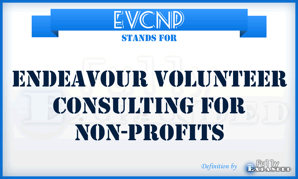 EVCNP - Endeavour Volunteer Consulting for Non-Profits