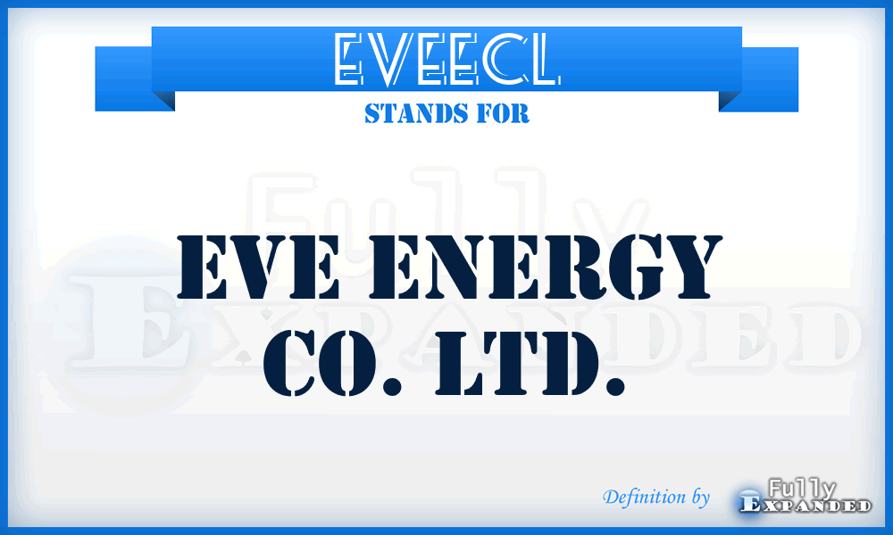 EVEECL - EVE Energy Co. Ltd.