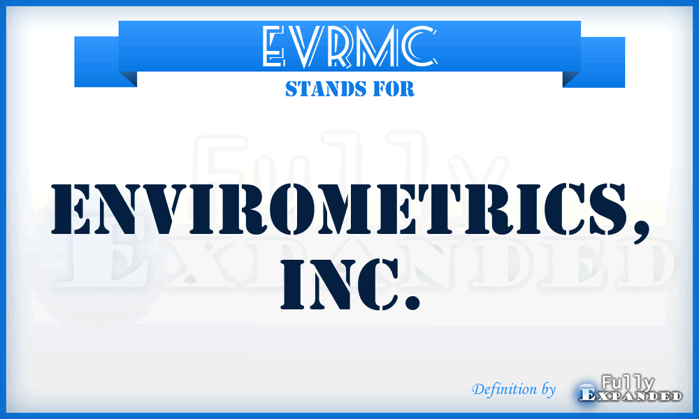 EVRMC - Envirometrics, Inc.