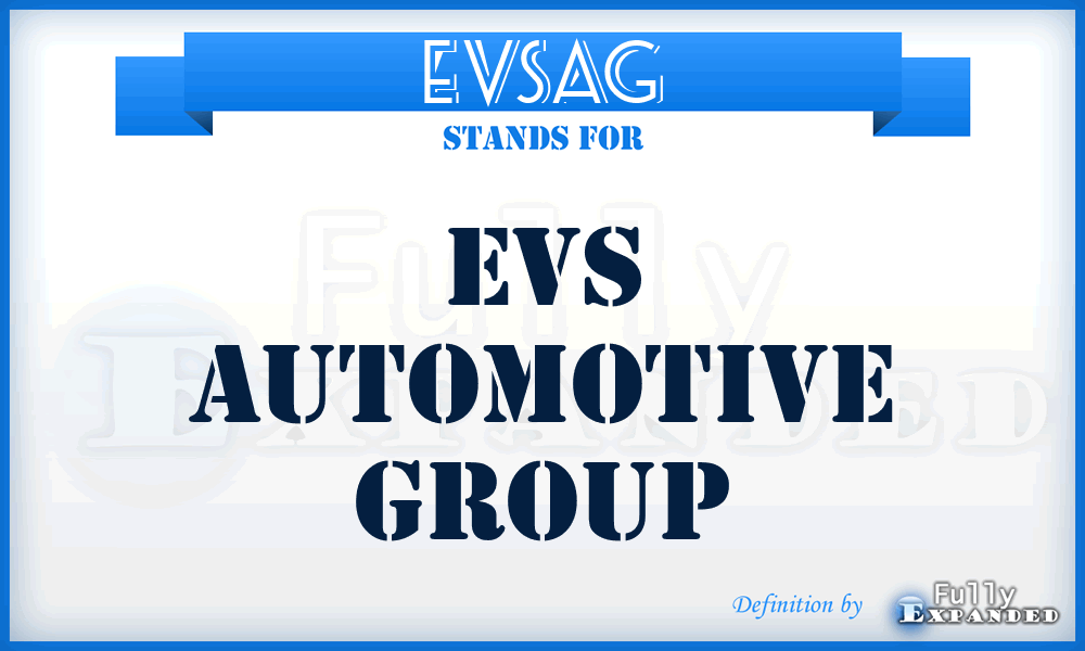 EVSAG - EVS Automotive Group