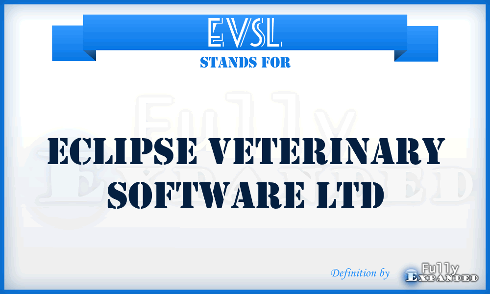 EVSL - Eclipse Veterinary Software Ltd