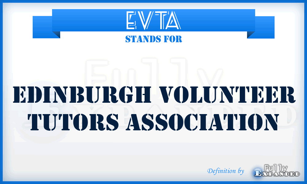EVTA - Edinburgh Volunteer Tutors Association