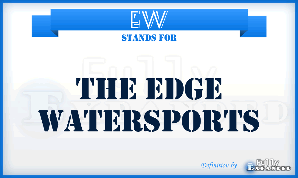 EW - The Edge Watersports